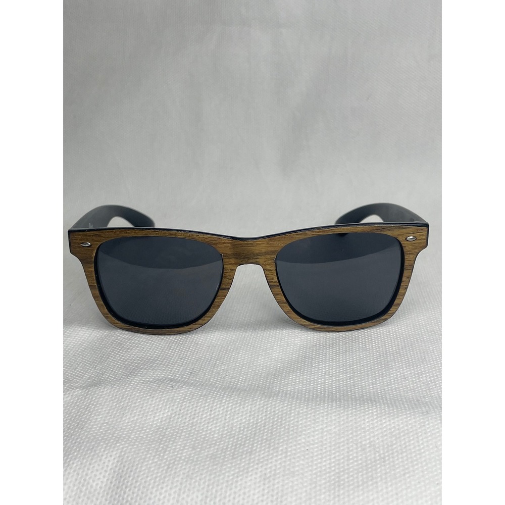 Bass Classic Woodies Sunglasses Brown Wood Panel Floating OSFM Unisex Mod0817 - Picture 2 of 15
